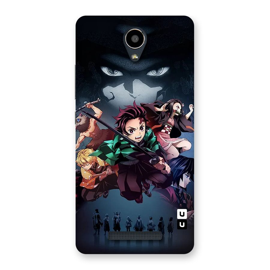 Team Demon Slayer Back Case for Redmi Note 2