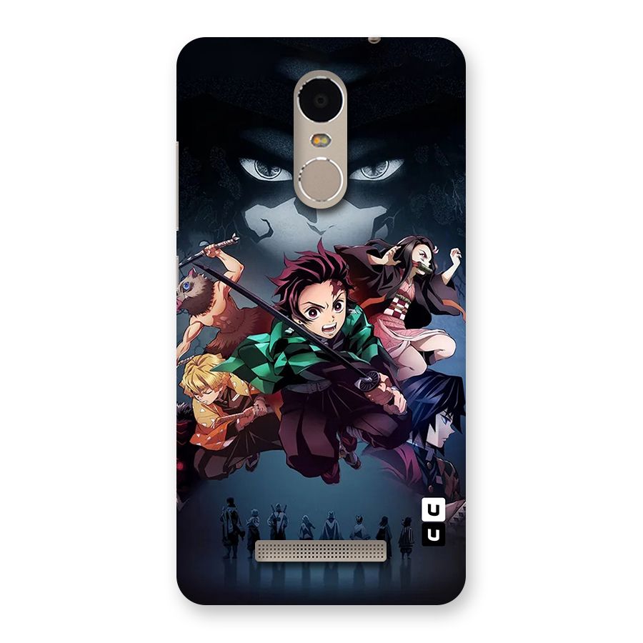 Team Demon Slayer Back Case for Redmi Note 3