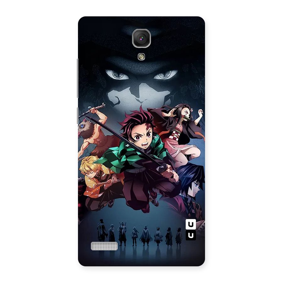 Team Demon Slayer Back Case for Redmi Note Prime