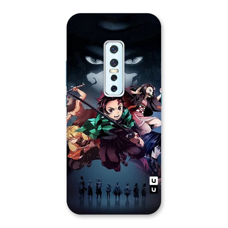 Team Demon Slayer Back Case for Vivo V17 Pro