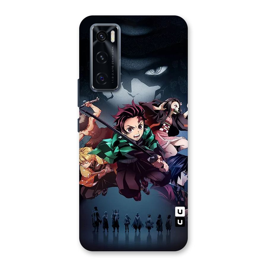 Team Demon Slayer Back Case for Vivo V20 SE