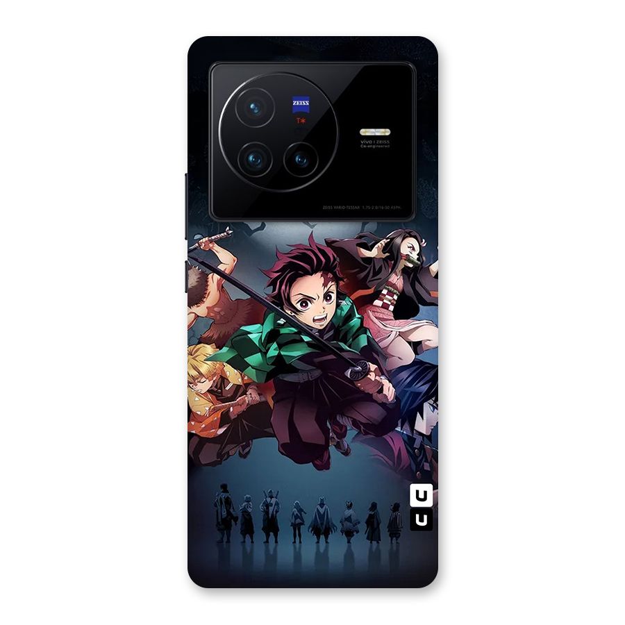 Team Demon Slayer Back Case for Vivo X80