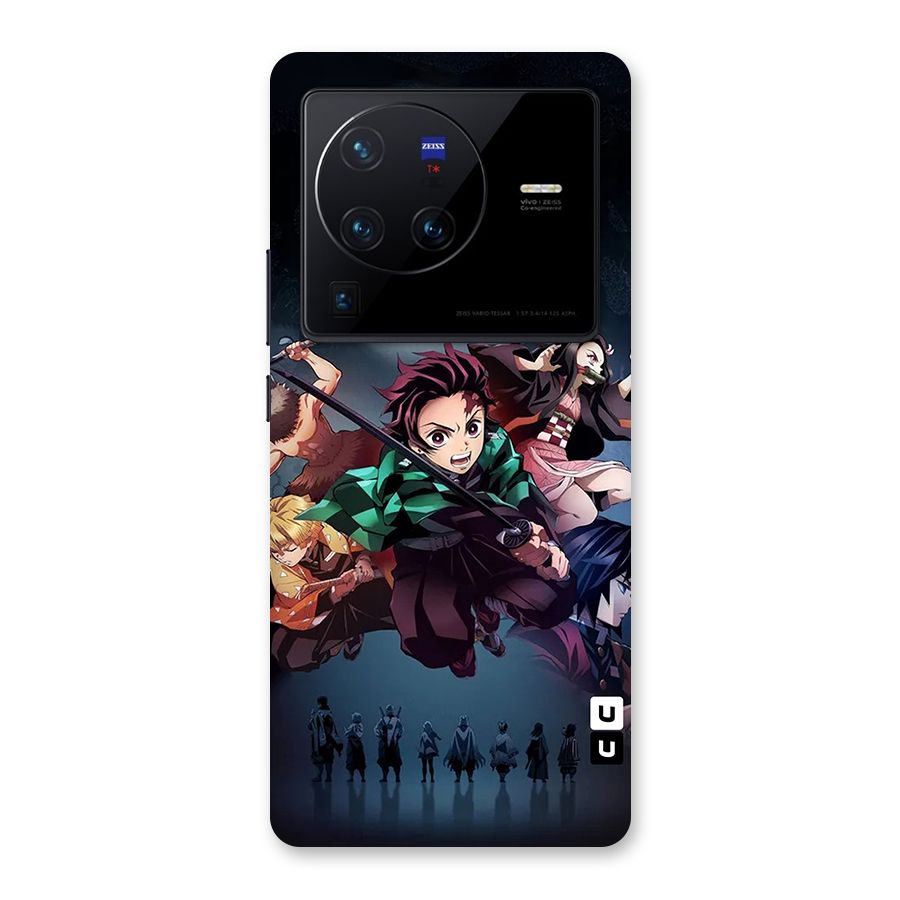 Team Demon Slayer Back Case for Vivo X80 Pro