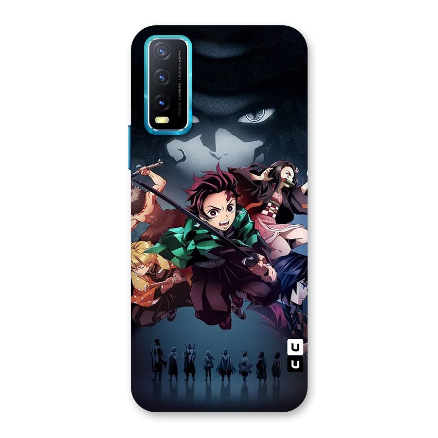 Team Demon Slayer Back Case for Vivo Y20A