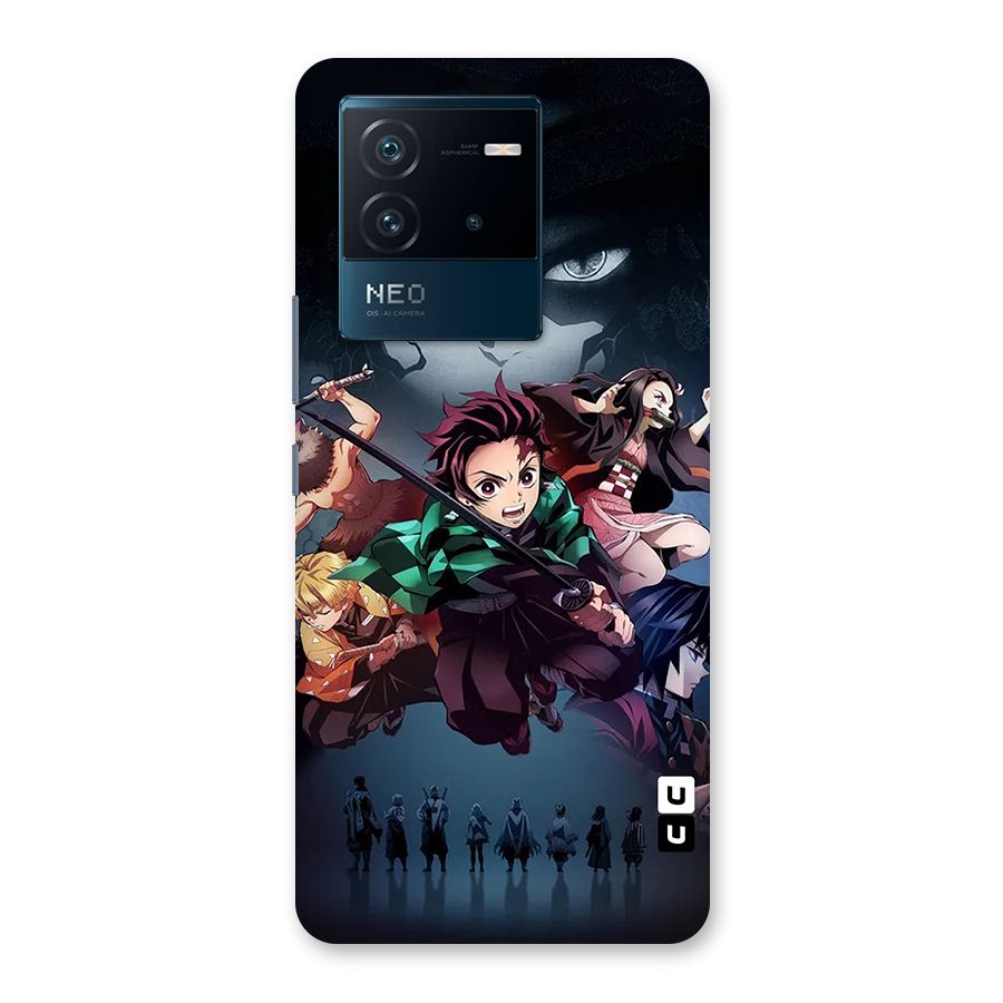 Team Demon Slayer Back Case for Vivo iQOO Neo 6 5G