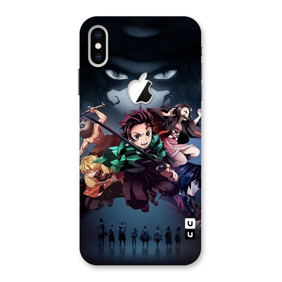 Team Demon Slayer Back Case for iPhone XS Max Apple Cut
