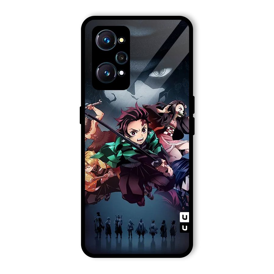 Team Demon Slayer Glass Back Case for Realme GT 2