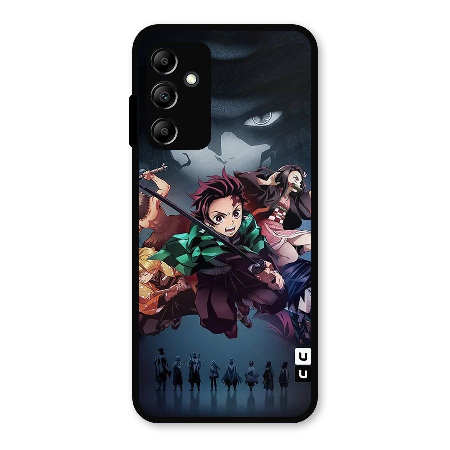 Team Demon Slayer Metal Back Case for Galaxy A14 5G