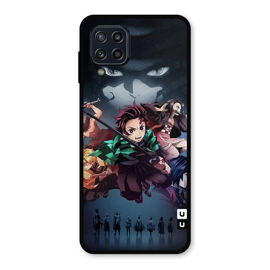Team Demon Slayer Metal Back Case for Galaxy M32