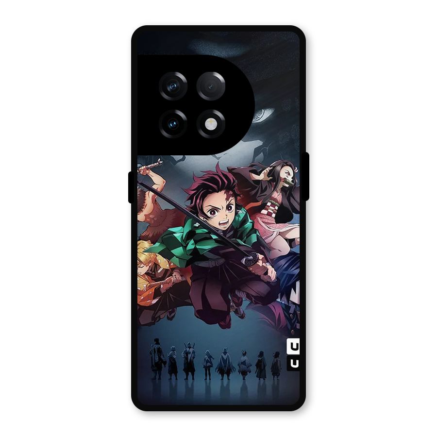Team Demon Slayer Metal Back Case for OnePlus 11R