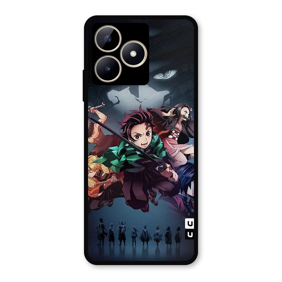 Team Demon Slayer Metal Back Case for Realme C53