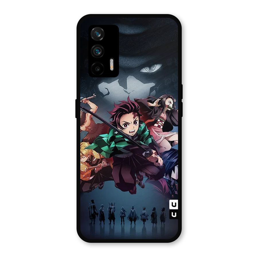 Team Demon Slayer Metal Back Case for Realme GT 5G