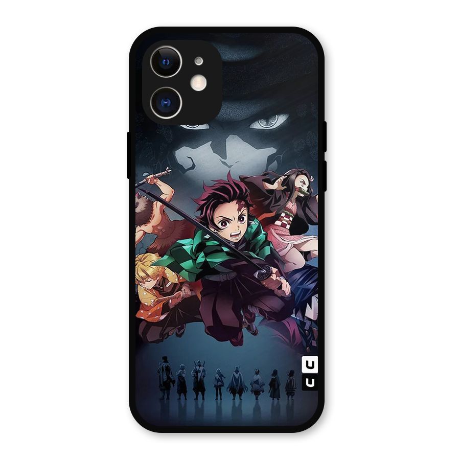 Team Demon Slayer Metal Back Case for iPhone 12