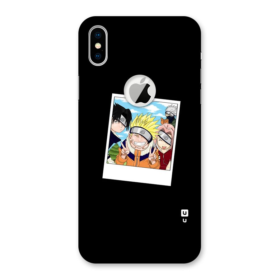 Team Kakashi Cute Back Case for iPhone X Logo Cut