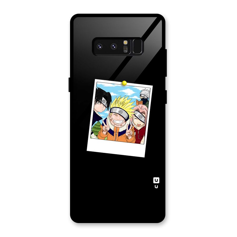 Team Kakashi Cute Glass Back Case for Galaxy Note 8