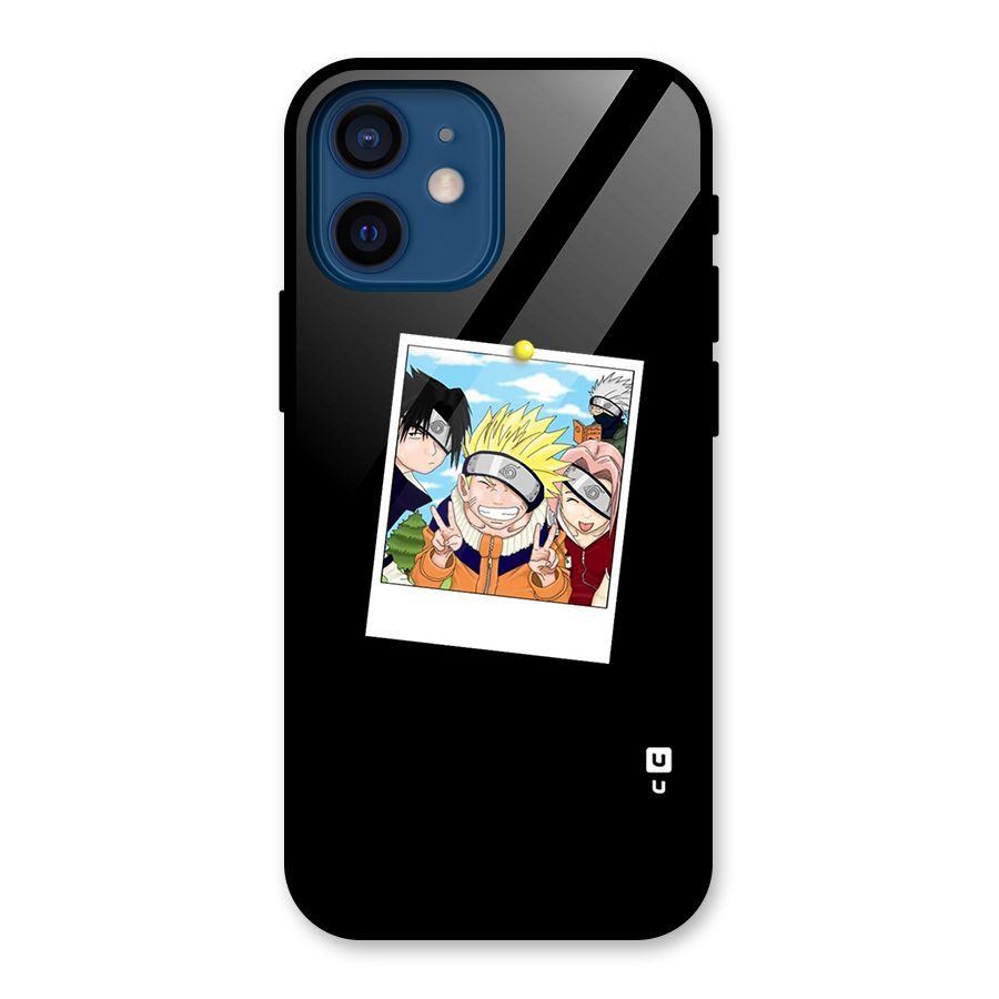 Team Kakashi Cute Glass Back Case for iPhone 12 Mini