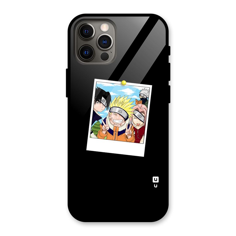 Team Kakashi Cute Glass Back Case for iPhone 12 Pro