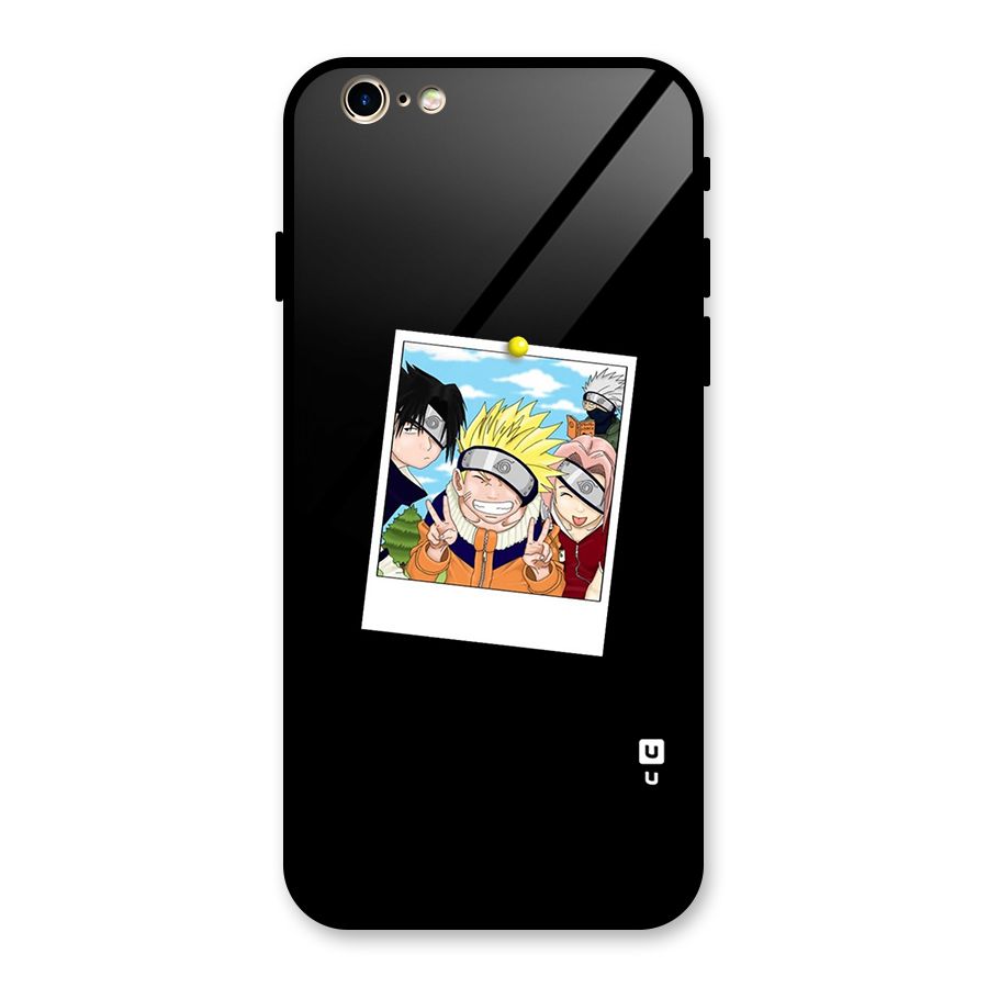 Team Kakashi Cute Glass Back Case for iPhone 6 6S