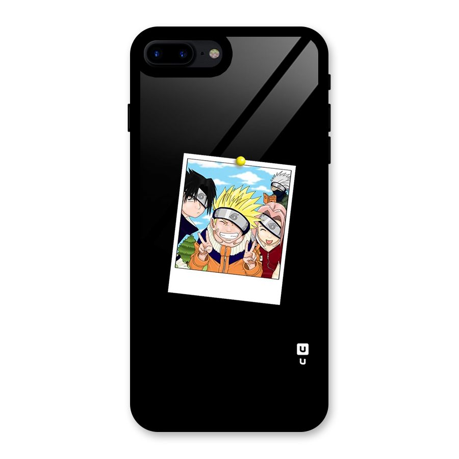 Team Kakashi Cute Glass Back Case for iPhone 8 Plus