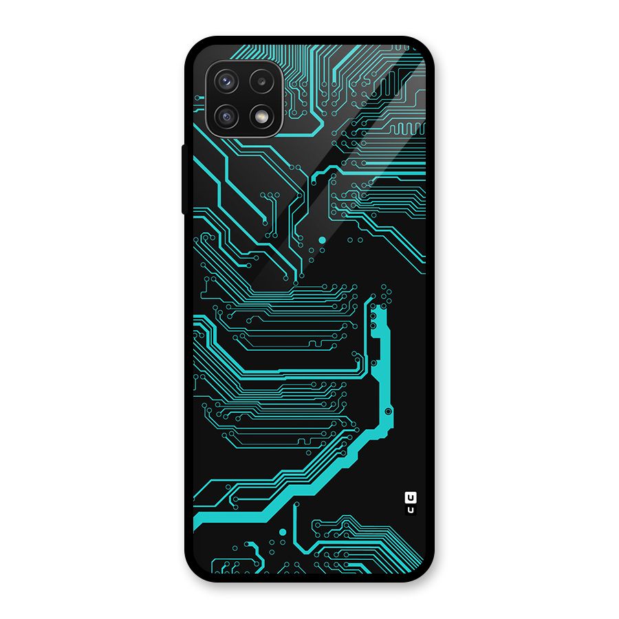 Tech Art Glass Back Case for Galaxy A22 5G