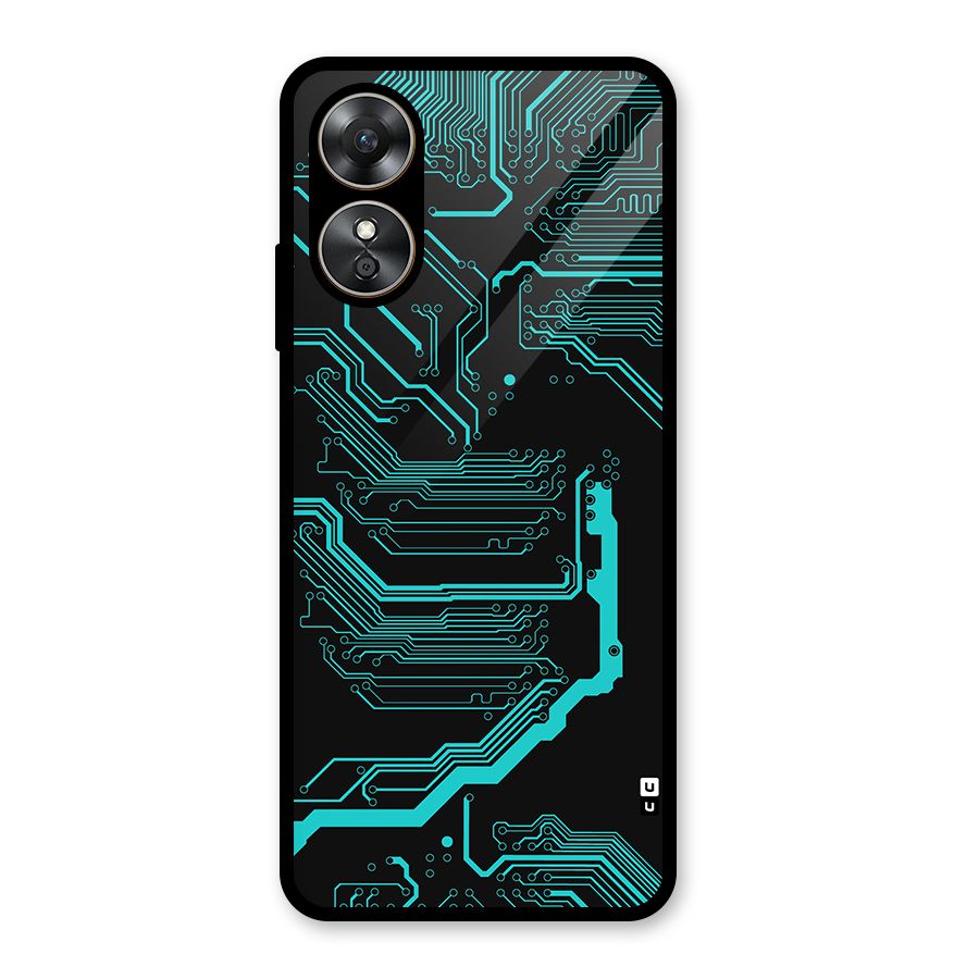 Tech Art Glass Back Case for Oppo A17