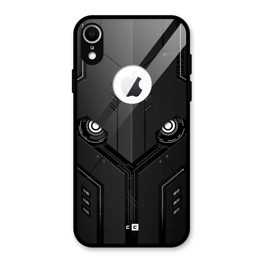 Tech Eye Glass Back Case for iPhone XR Logo Cut