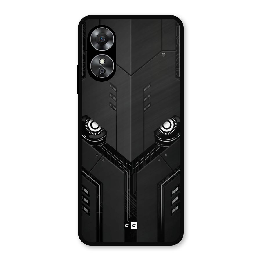 Tech Eye Metal Back Case for Oppo A17