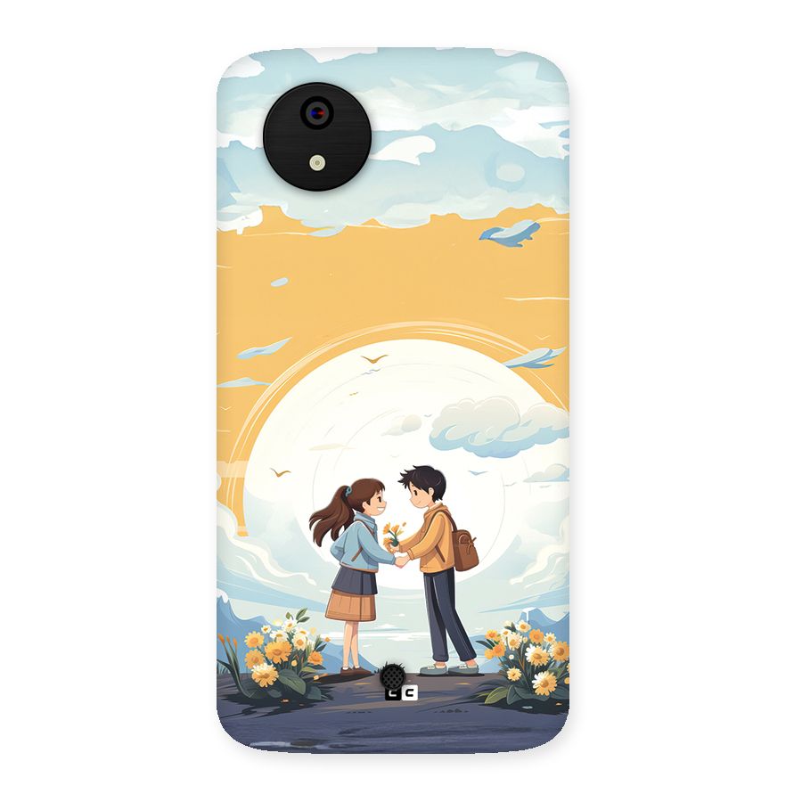 Teenage Anime Couple Back Case for Canvas A1  AQ4501