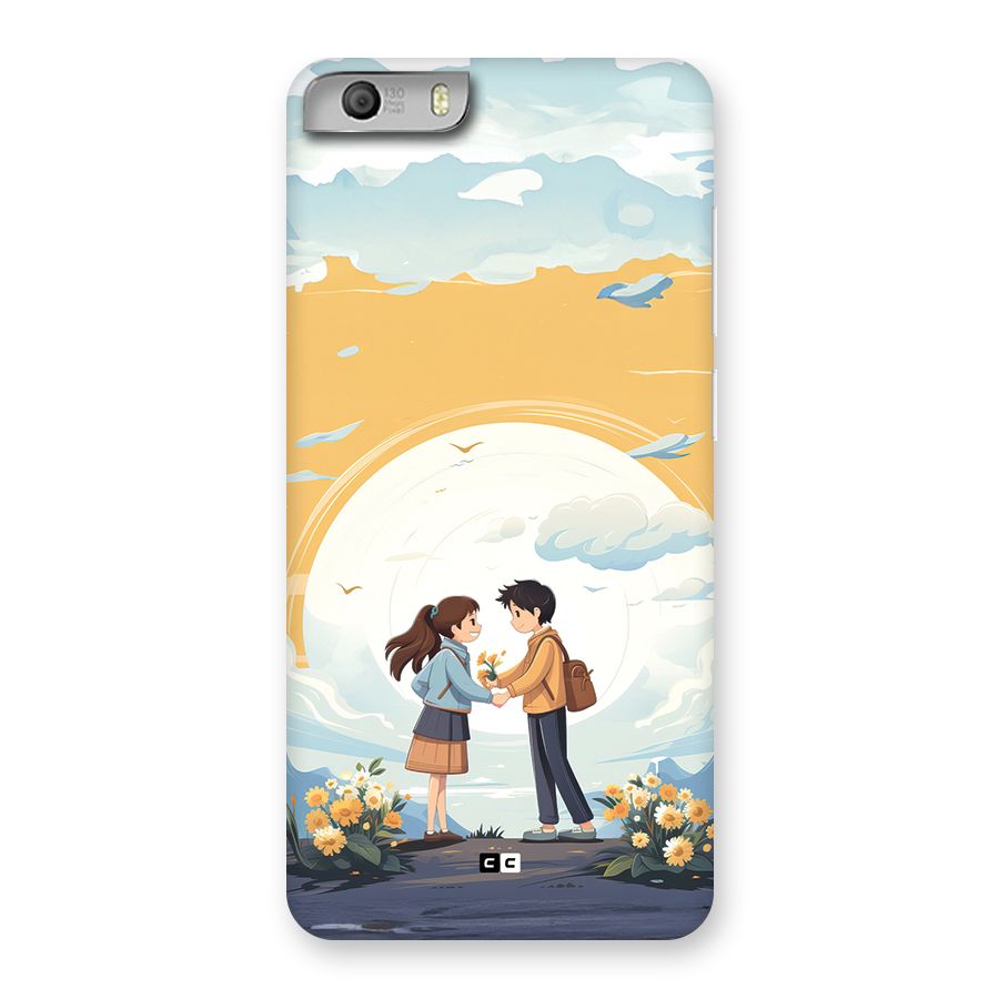Teenage Anime Couple Back Case for Canvas Knight 2