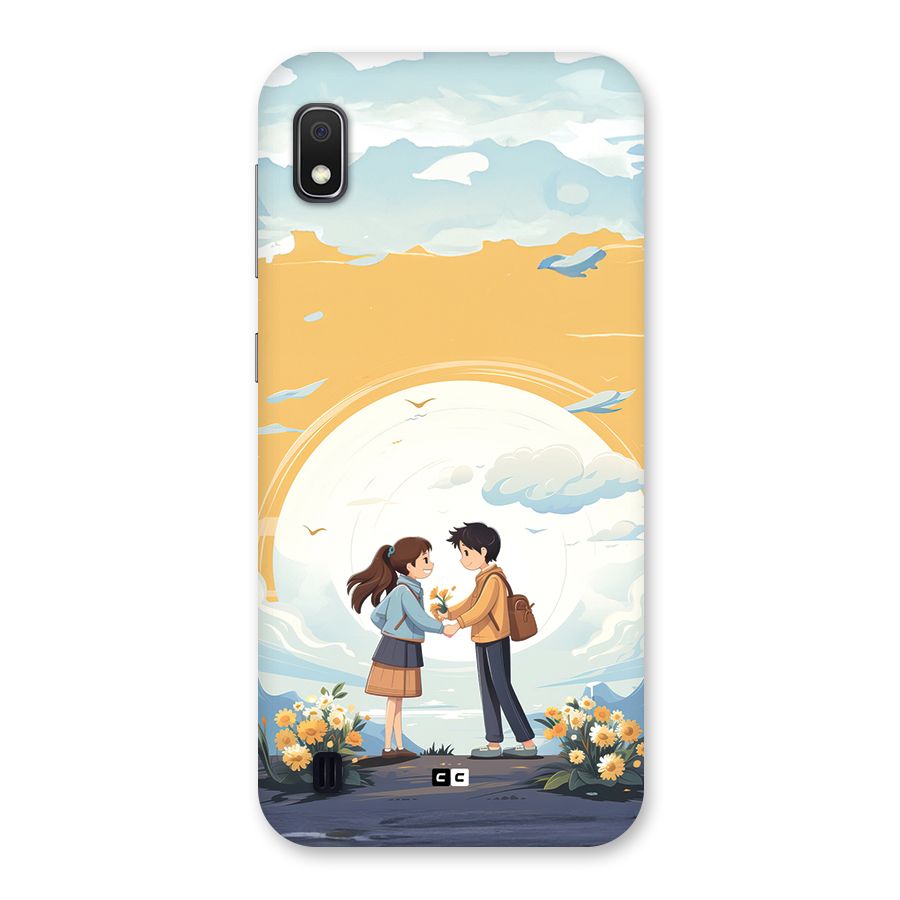 Teenage Anime Couple Back Case for Galaxy A10