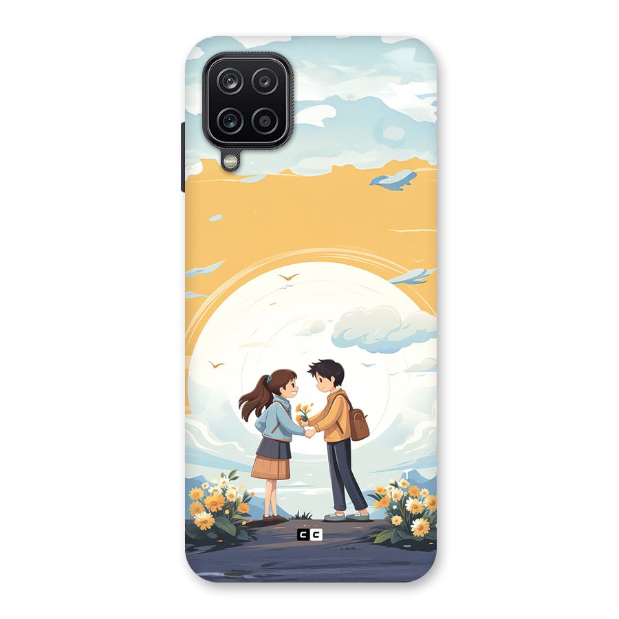 Teenage Anime Couple Back Case for Galaxy A12