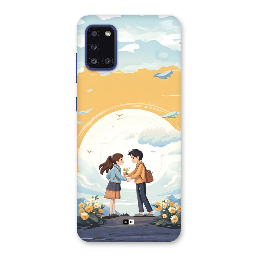 Teenage Anime Couple Back Case for Galaxy A31