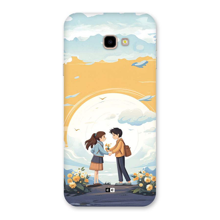 Teenage Anime Couple Back Case for Galaxy J4 Plus