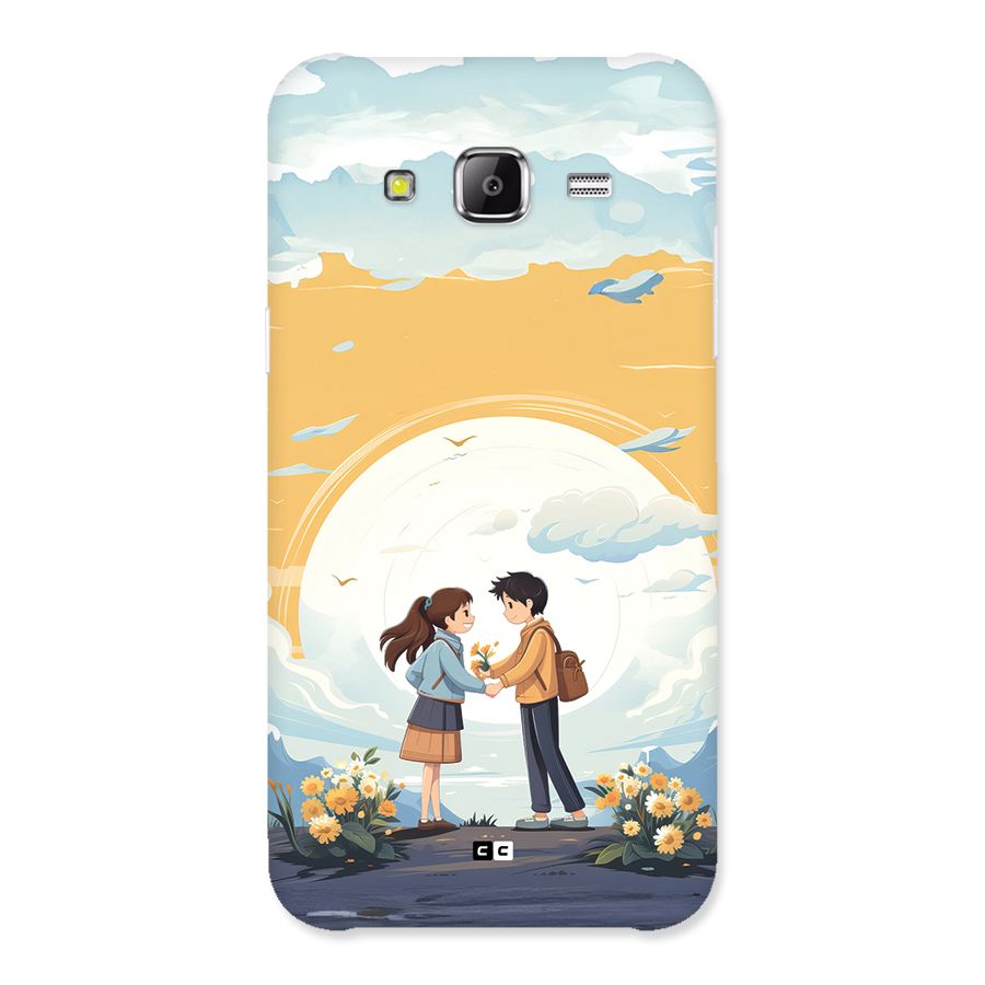 Teenage Anime Couple Back Case for Galaxy J5