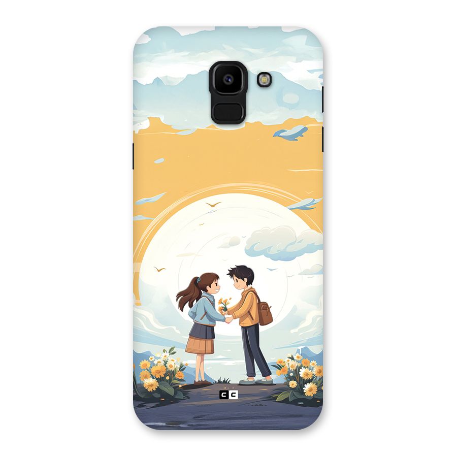Teenage Anime Couple Back Case for Galaxy J6