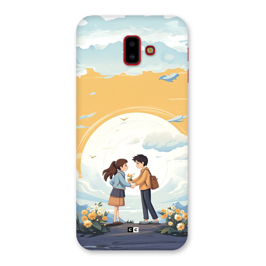 Teenage Anime Couple Back Case for Galaxy J6 Plus