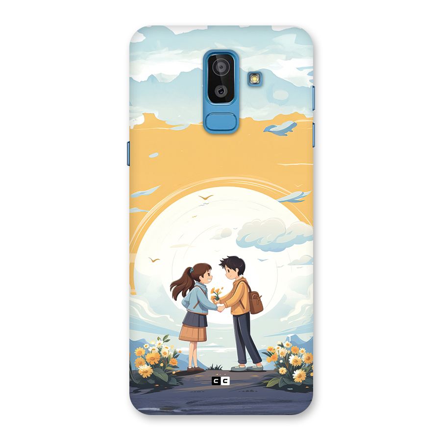 Teenage Anime Couple Back Case for Galaxy J8