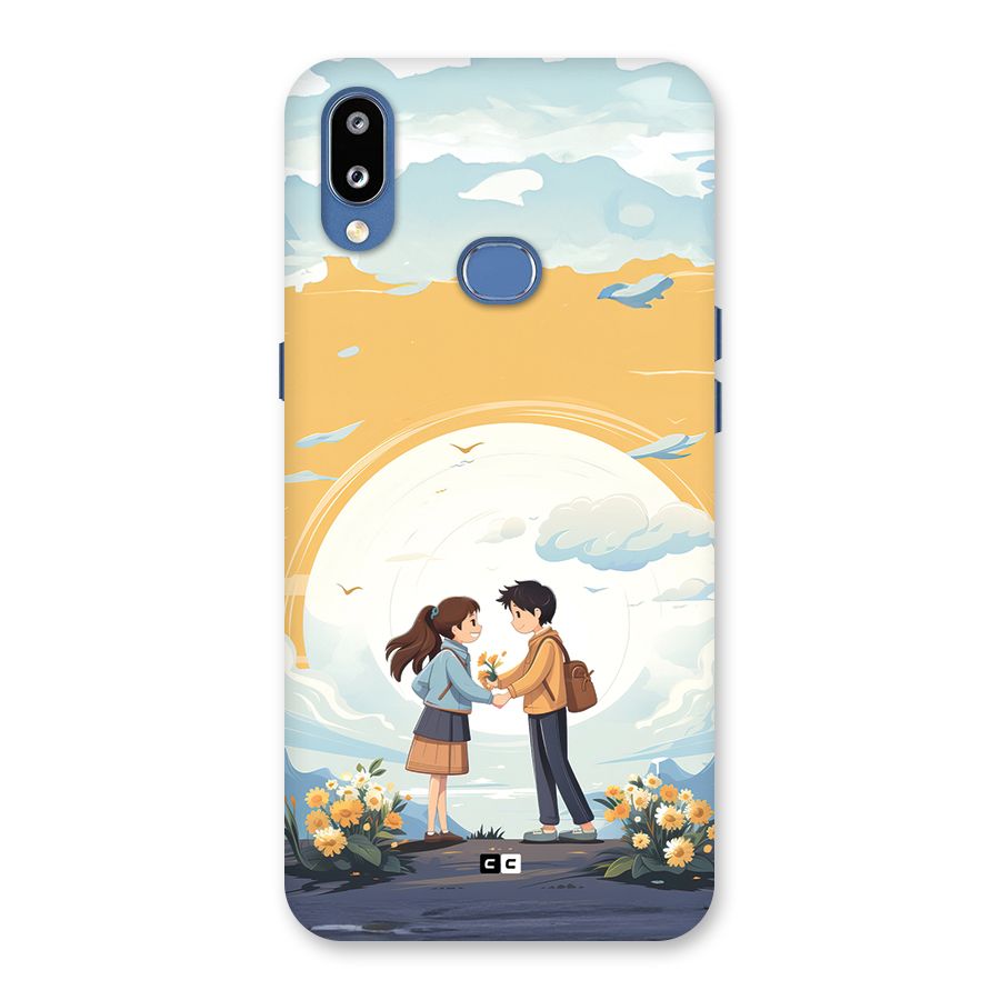Teenage Anime Couple Back Case for Galaxy M01s