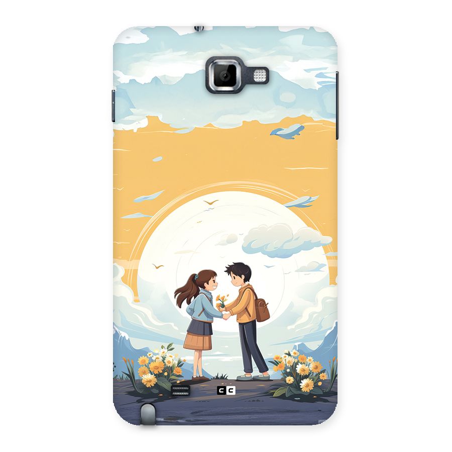Teenage Anime Couple Back Case for Galaxy Note