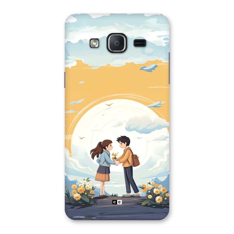 Teenage Anime Couple Back Case for Galaxy On7 Pro