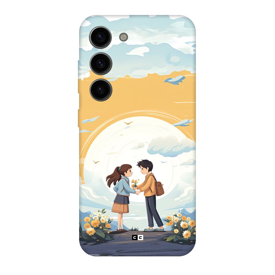 Teenage Anime Couple Back Case for Galaxy S23