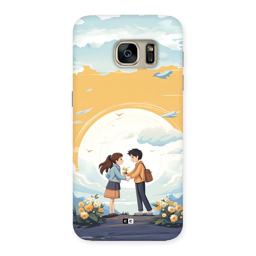 Teenage Anime Couple Back Case for Galaxy S7