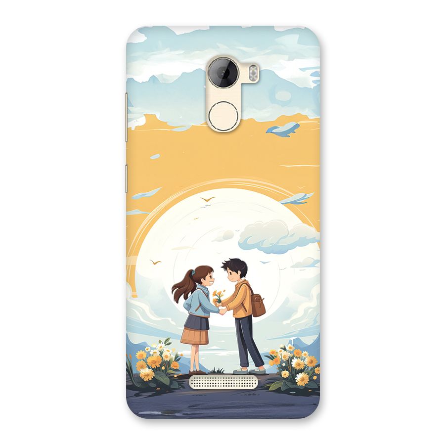 Teenage Anime Couple Back Case for Gionee A1 LIte