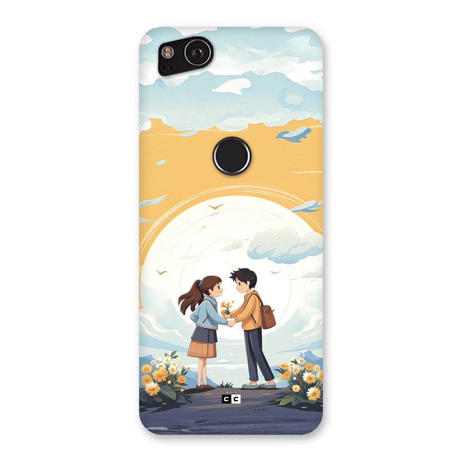 Teenage Anime Couple Back Case for Google Pixel 2