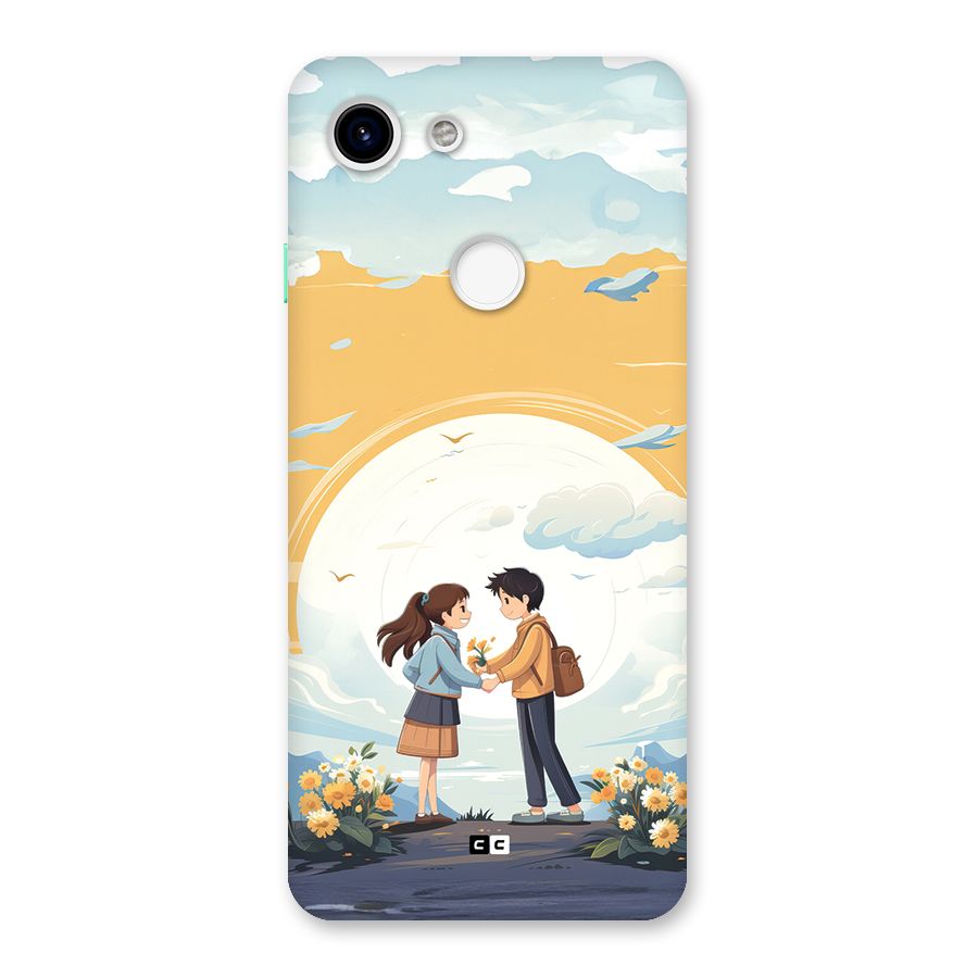 Teenage Anime Couple Back Case for Google Pixel 3