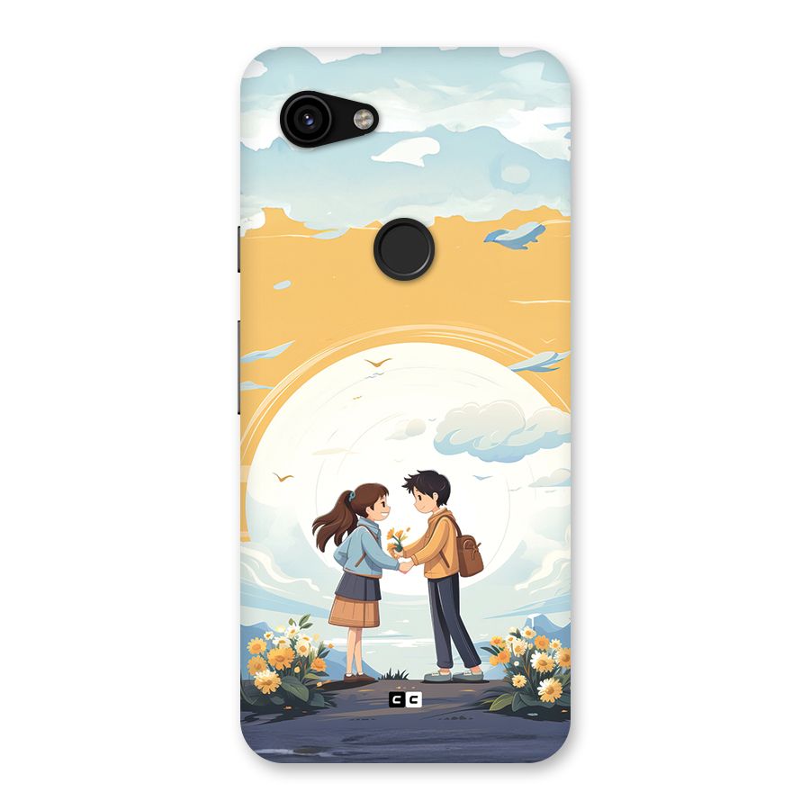Teenage Anime Couple Back Case for Google Pixel 3a