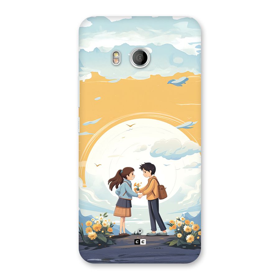 Teenage Anime Couple Back Case for HTC U11