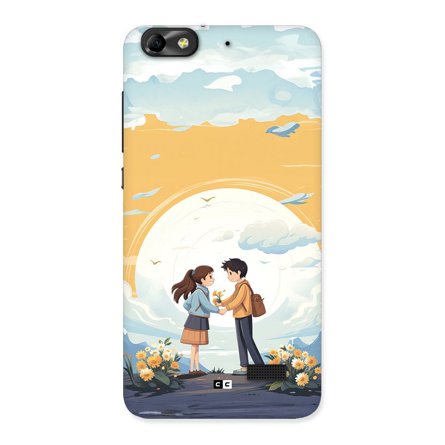 Teenage Anime Couple Back Case for Honor 4C