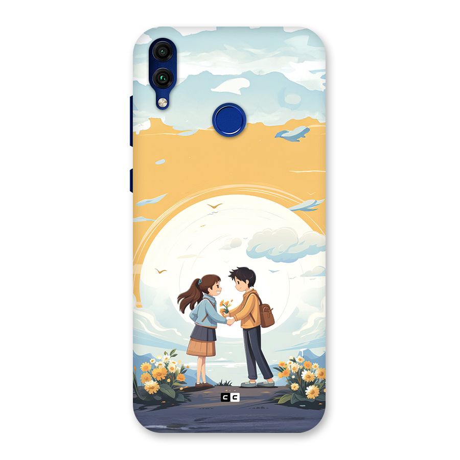 Teenage Anime Couple Back Case for Honor 8C
