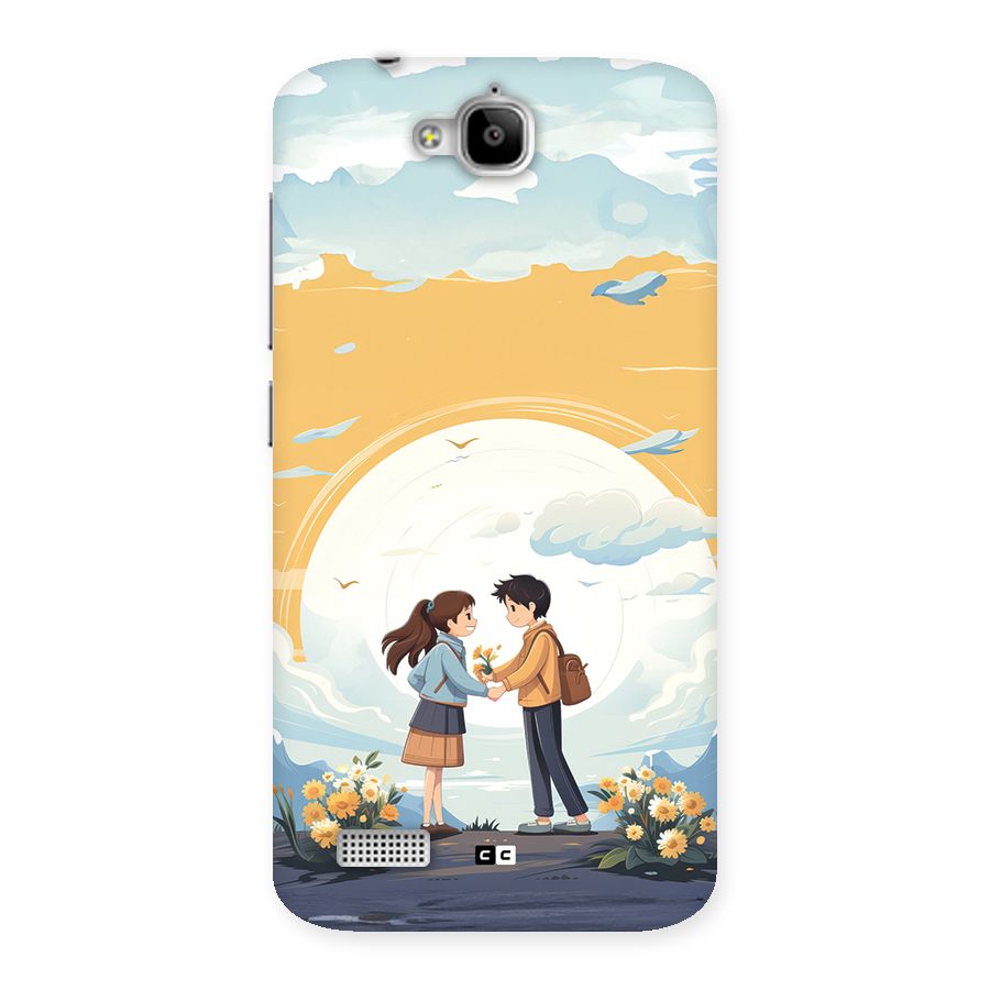 Teenage Anime Couple Back Case for Honor Holly